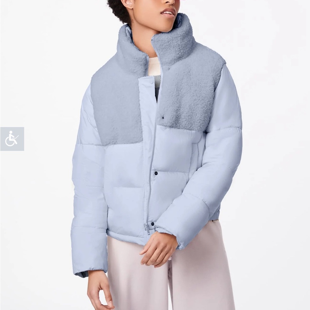 Bernardo Bernie Cozy Combo Vegan Fur Puffer Jacket